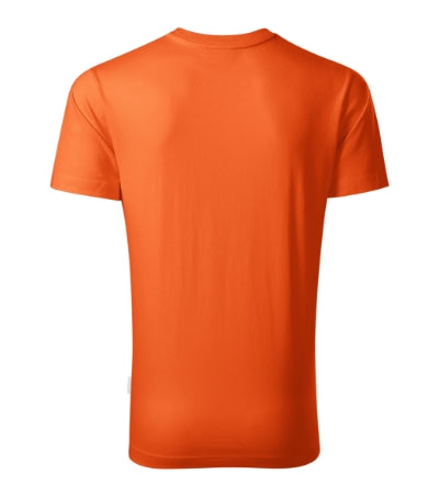 RIMECK RESIST Men's T-shirt in orange, brand label - promotional clothing printed with your company logo