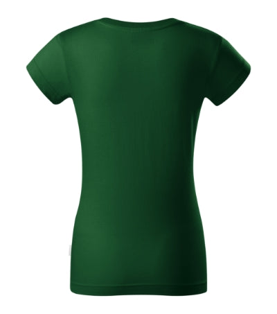 RIMECK RESIST Women's T-shirt in bottle green, brand label - promotional clothing printed with your company logo