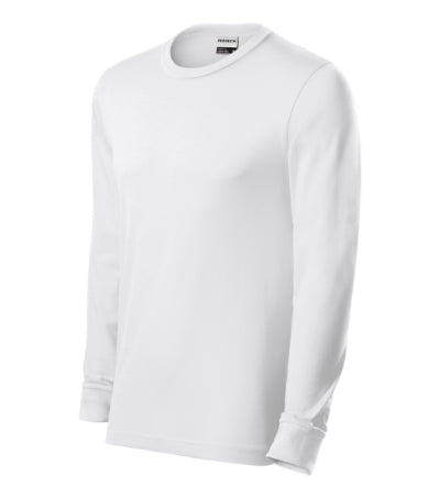 RIMECK RESIST LS Unisex T-shirt in white - promotional clothing printed with your company logo