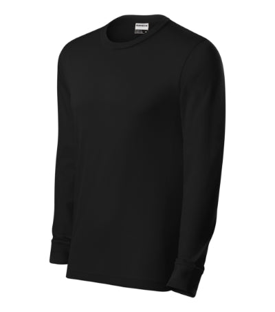 RIMECK RESIST LS Unisex T-shirt in black - promotional clothing printed with your company logo