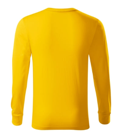 RIMECK RESIST LS Unisex T-shirt in yellow - promotional clothing printed with your company logo