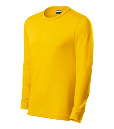 RIMECK RESIST LS Unisex T-shirt in yellow - promotional clothing printed with your company logo