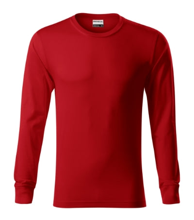 RIMECK RESIST LS Unisex T-shirt in red - promotional clothing printed with your company logo