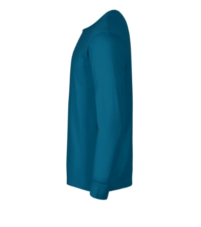RIMECK RESIST LS Unisex T-shirt in petrol blue - promotional clothing printed with your company logo
