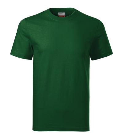 RIMECK BASE Unisex T-shirt in bottle green - promotional clothing printed with your company logo