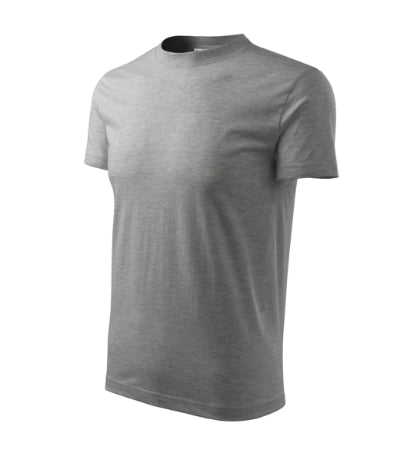 RIMECK BASE Unisex T-shirt in dark gray melange - promotional clothing printed with your company logo
