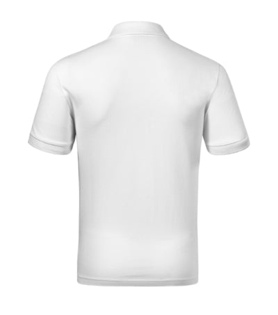 RIMECK RESIST HEAVY POLO Men's polo shirt in white - promotional clothing printed with your company logo