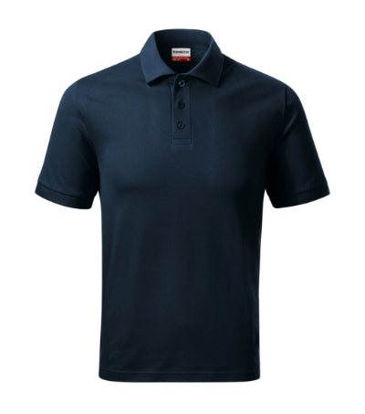 RIMECK RESIST HEAVY POLO Men's polo shirt in navy blue - promotional clothing printed with your company logo
