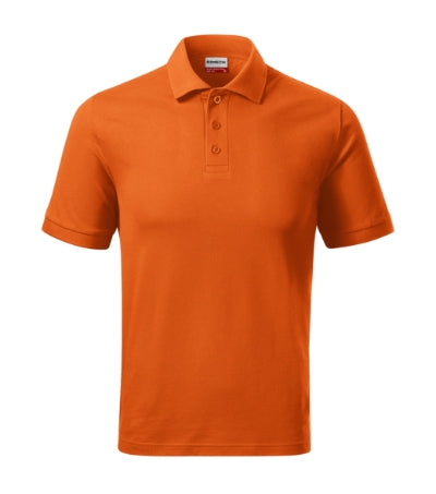 RIMECK RESIST HEAVY POLO Men's polo shirt in orange - promotional clothing printed with your company logo