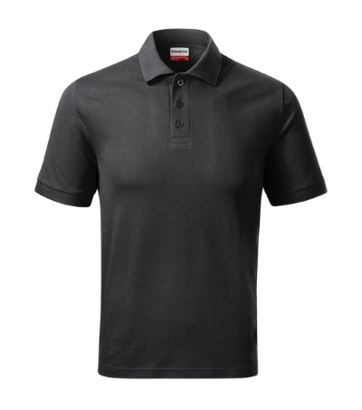 RIMECK RESIST HEAVY POLO Men's polo shirt in ebony gray - promotional clothing printed with your company logo