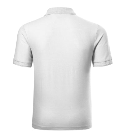 RIMECK RESERVE Men's polo shirt in white - promotional clothing printed with your company logo