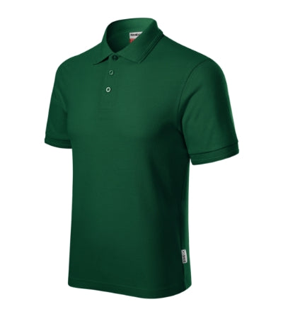 RIMECK RESERVE Men's polo shirt in dark green - promotional clothing printed with your company logo
