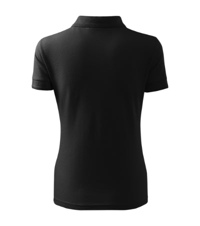RIMECK RESERVE Women's polo shirt in black - promotional clothing printed with your company logo
