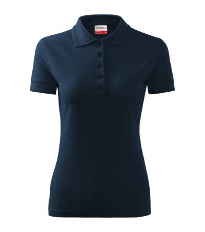 RIMECK RESERVE Women's polo shirt in navy blue - promotional clothing printed with your company logo