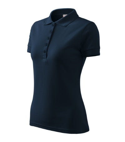 RIMECK RESERVE Women's polo shirt in navy blue - promotional clothing printed with your company logo