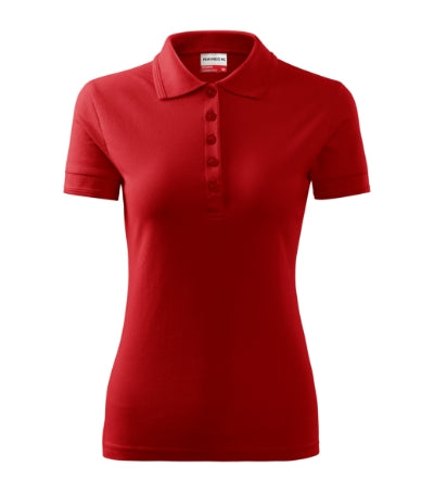 RIMECK RESERVE Women's polo shirt in red - promotional clothing printed with your company logo