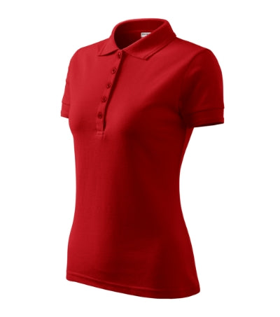 RIMECK RESERVE Women's polo shirt in red - promotional clothing printed with your company logo