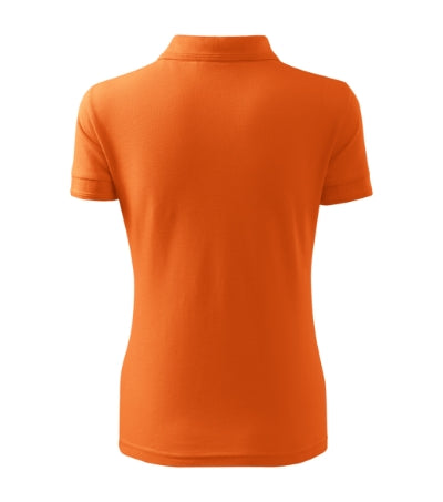 RIMECK RESERVE Women's polo shirt in orange - promotional clothing printed with your company logo