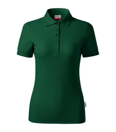 RIMECK RESERVE Women's polo shirt in dark green - promotional clothing printed with your company logo
