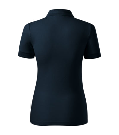RIMECK RESERVE Women's polo shirt in navy blue, brand label - promotional clothing printed with your company logo