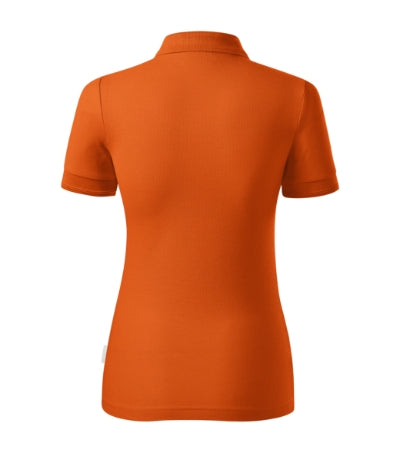 RIMECK RESERVE Women's polo shirt in orange, brand label - promotional clothing printed with your company logo