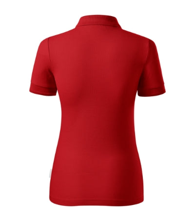 RIMECK RESERVE Women's polo shirt in red, brand label - promotional clothing printed with your company logo