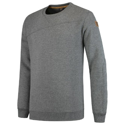 TRICORP PREMIUM SWEATER Men's sweatshirt in stone melange - promotional clothing printed with your company logo