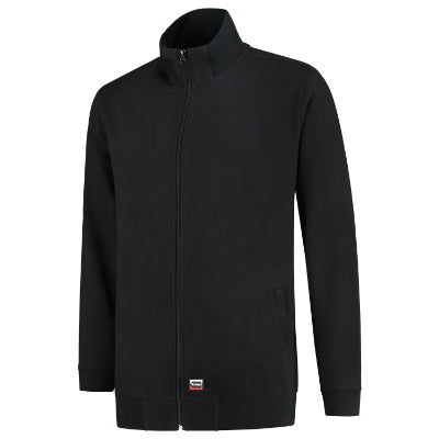 TRICORP SWEAT JACKET WASHABLE 60 °C Unisex sweatshirt in black - promotional clothing printed with your company logo