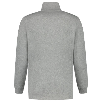 TRICORP SWEAT JACKET WASHABLE 60 °C Unisex sweatshirt in grey melange - promotional clothing printed with your company logo