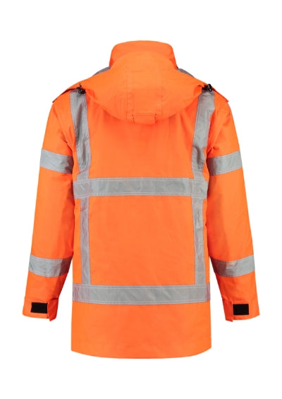TRICORP RWS PARKA Unisex work jacket in fluorescent orange - promotional clothing printed with your company logo