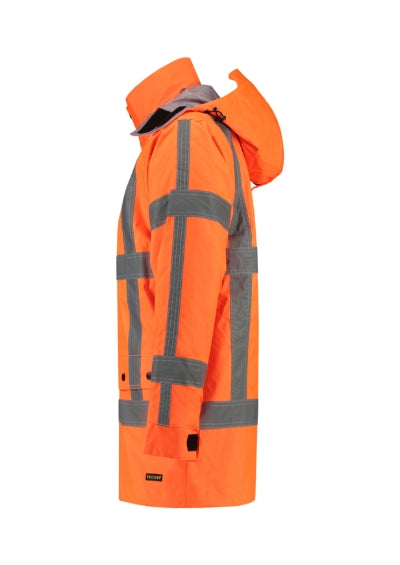 TRICORP RWS PARKA Unisex work jacket in fluorescent orange - promotional clothing printed with your company logo