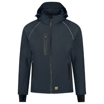 TRICORP TECH SHELL Unisex jacket in navy blue - promotional clothing printed with your company logo