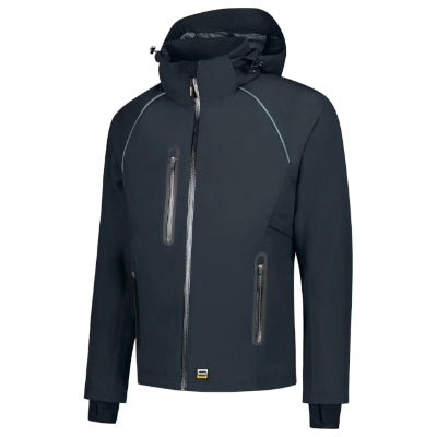TRICORP TECH SHELL Unisex jacket in navy blue - promotional clothing printed with your company logo