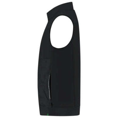 TRICORP PUFFER BODYWARMER REWEAR Unisex vest in black - promotional clothing printed with your company logo