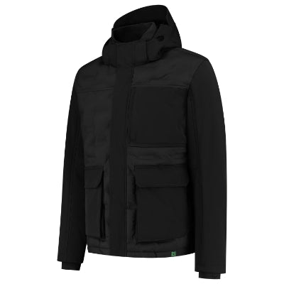 TRICORP PUFFER JACKET REWEAR Unisex jacket in black - promotional clothing printed with your company logo