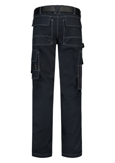TRICORP CORDURA CANVAS WORK PANTS Unisex work trousers in navy blue - promotional clothing printed with your company logo