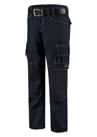 TRICORP CORDURA CANVAS WORK PANTS Unisex work trousers in navy blue - promotional clothing printed with your company logo