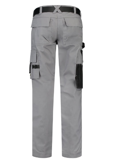 TRICORP CORDURA CANVAS WORK PANTS Unisex work trousers in gray - promotional clothing printed with your company logo