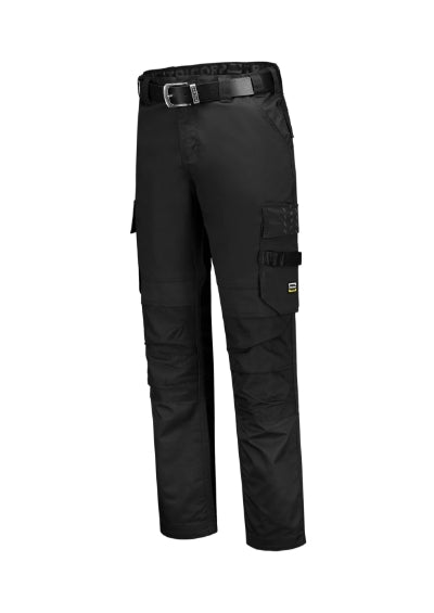 TRICORP WORK PANTS TWILL CORDURA Unisex work trousers in black - promotional clothing printed with your company logo