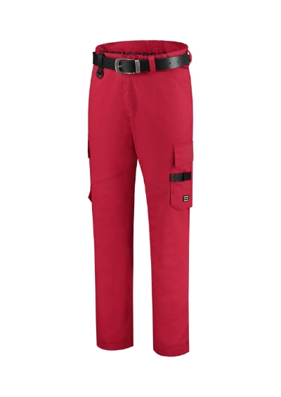 TRICORP WORK PANTS TWILL Unisex work trousers in red - promotional clothing printed with your company logo