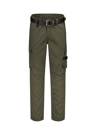 TRICORP WORK PANTS TWILL Unisex work trousers in army - promotional clothing printed with your company logo