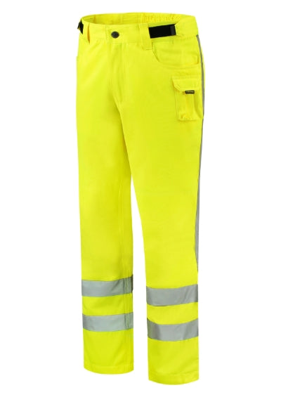 TRICORP RWS WORK PANTS Unisex work trousers in fluorescent yellow - promotional clothing printed with your company logo