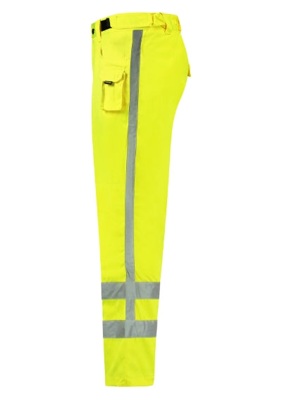 TRICORP RWS WORK PANTS Unisex work trousers in fluorescent yellow - promotional clothing printed with your company logo
