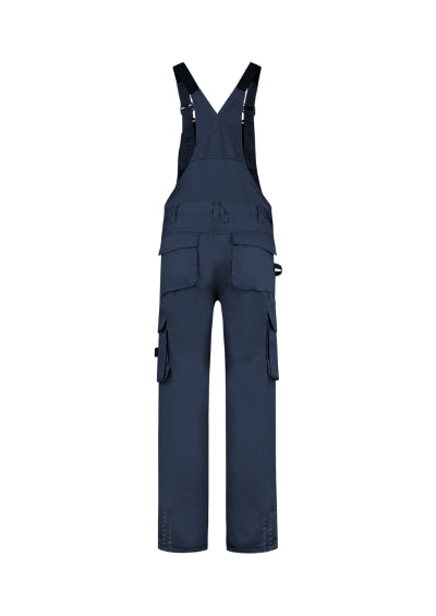 TRICORP BIB & BRACE TWILL CORDURA Unisex work bib trousers in navy blue - promotional clothing printed with your company logo
