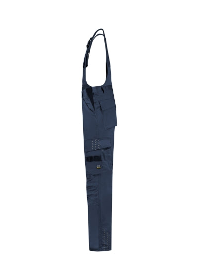 TRICORP BIB & BRACE TWILL CORDURA Unisex work bib trousers in navy blue - promotional clothing printed with your company logo