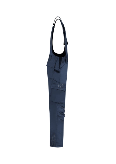 TRICORP BIB & BRACE TWILL CORDURA Unisex work bib trousers in navy blue - promotional clothing printed with your company logo