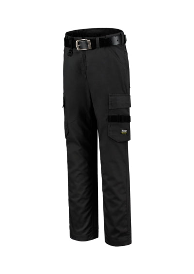 TRICORP WORK PANTS TWILL WOMEN Women's work trousers in black - promotional clothing printed with your company logo