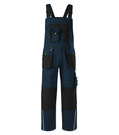 RIMECK RANGER Men's work bib trousers in navy blue - promotional clothing printed with your company logo