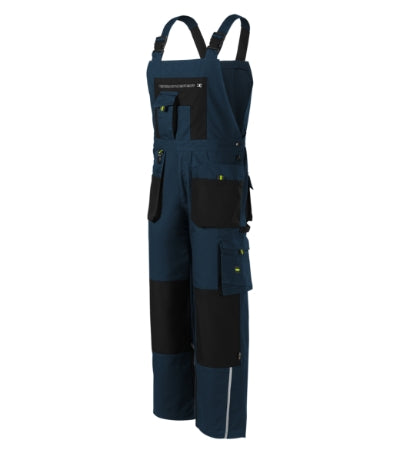 RIMECK RANGER Men's work bib trousers in navy blue - promotional clothing printed with your company logo