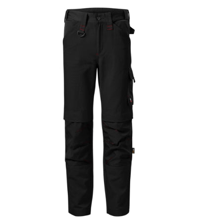 RIMECK VERTEX Men's work trousers in black - promotional clothing printed with your company logo